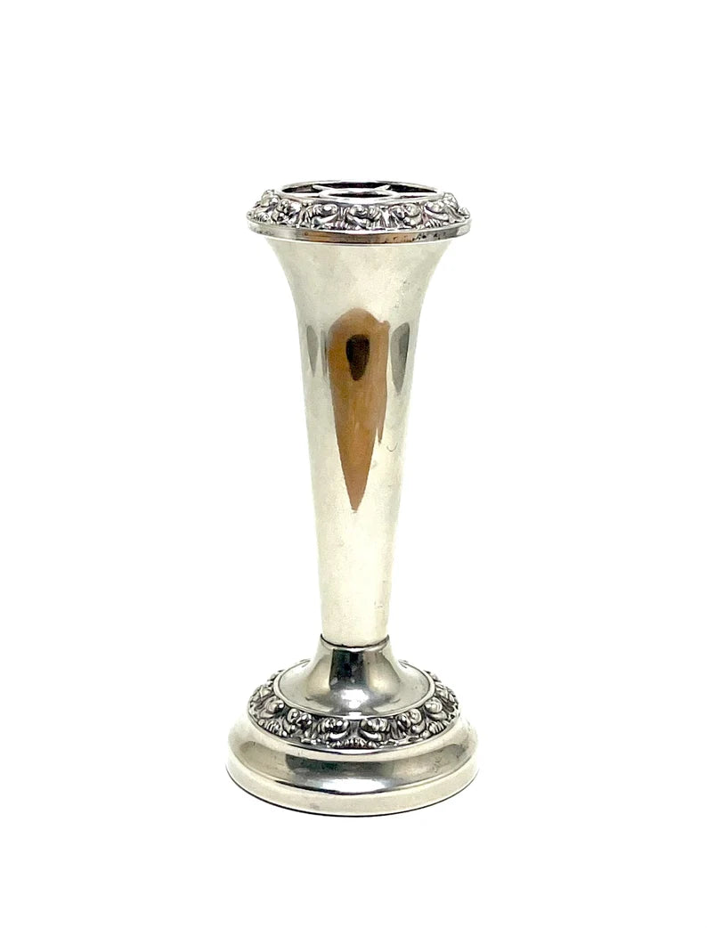 English Silver Plate Posy or Bud Vase