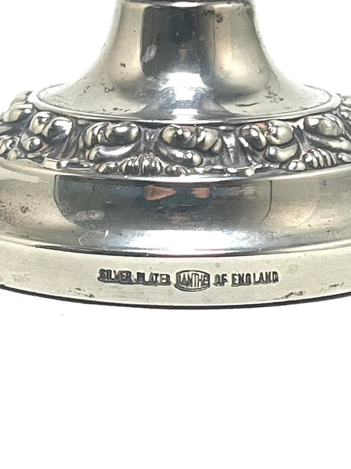 English Silver Plate Posy or Bud Vase