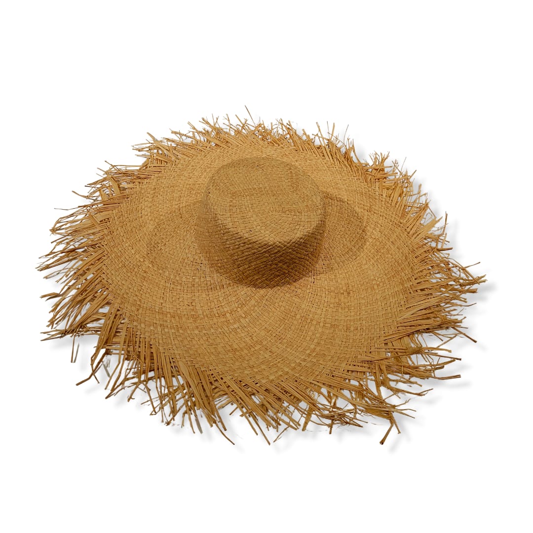 Handmade Straw Sun Hat with Large Wide Brim