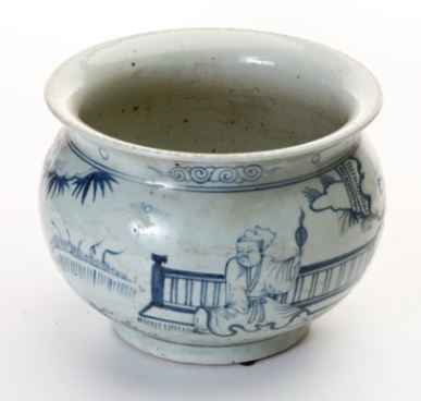 B&W Incense Cache Pot