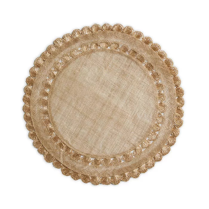 Gold Isadora Placemat, Set of 2