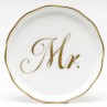 Herend Coaster: Mr. or Mrs.
