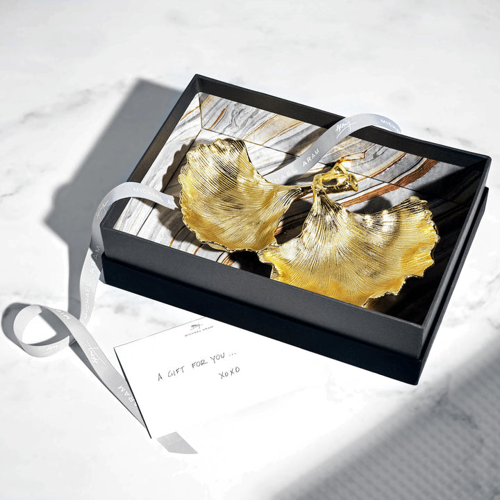 New Leaves Ginko Double Dish