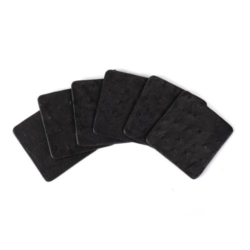 Coasters - Ostrich Leather Set of 6
