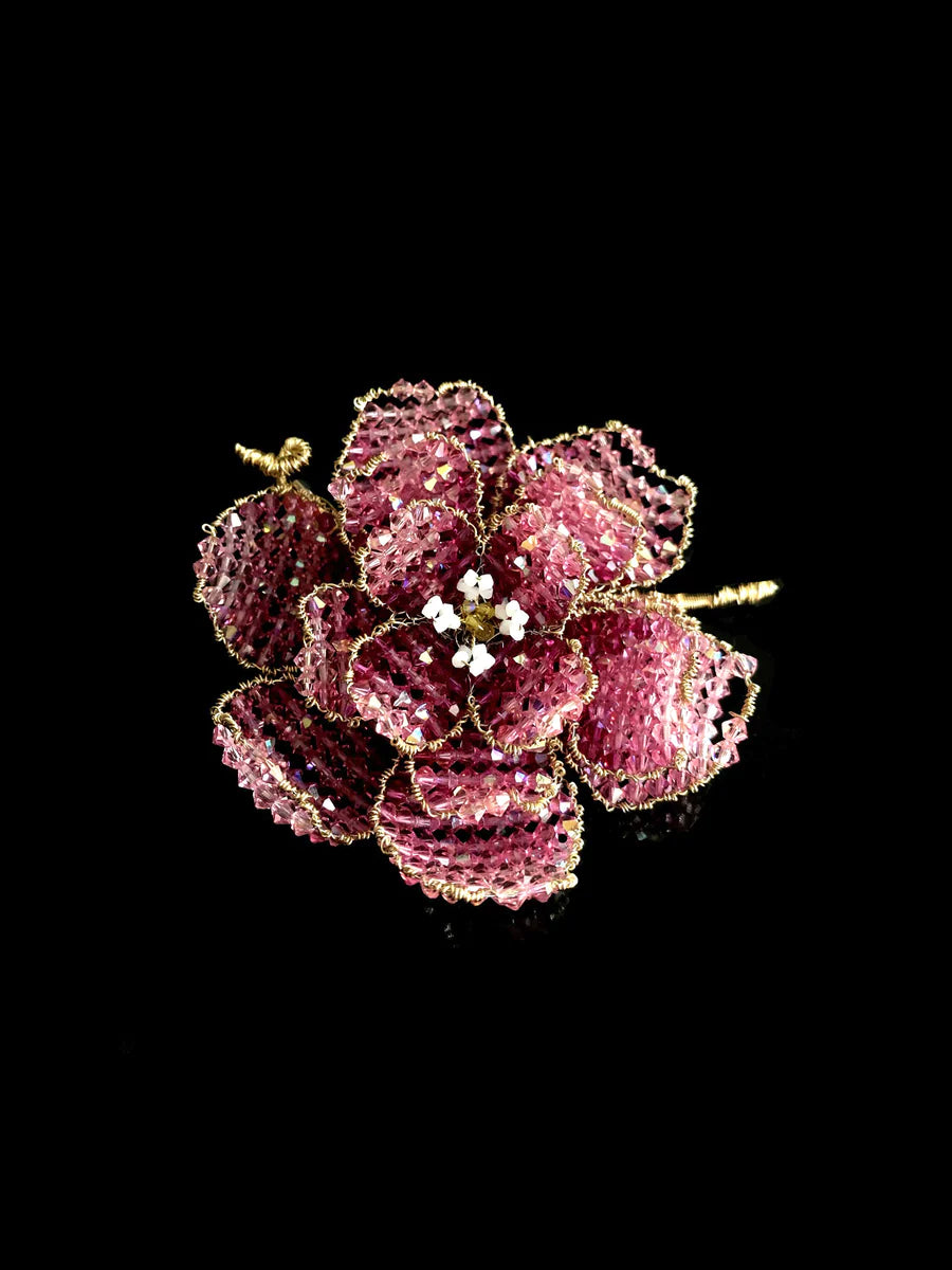 Classic Peony Brooch