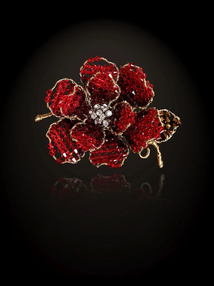 Classic Peony Brooch