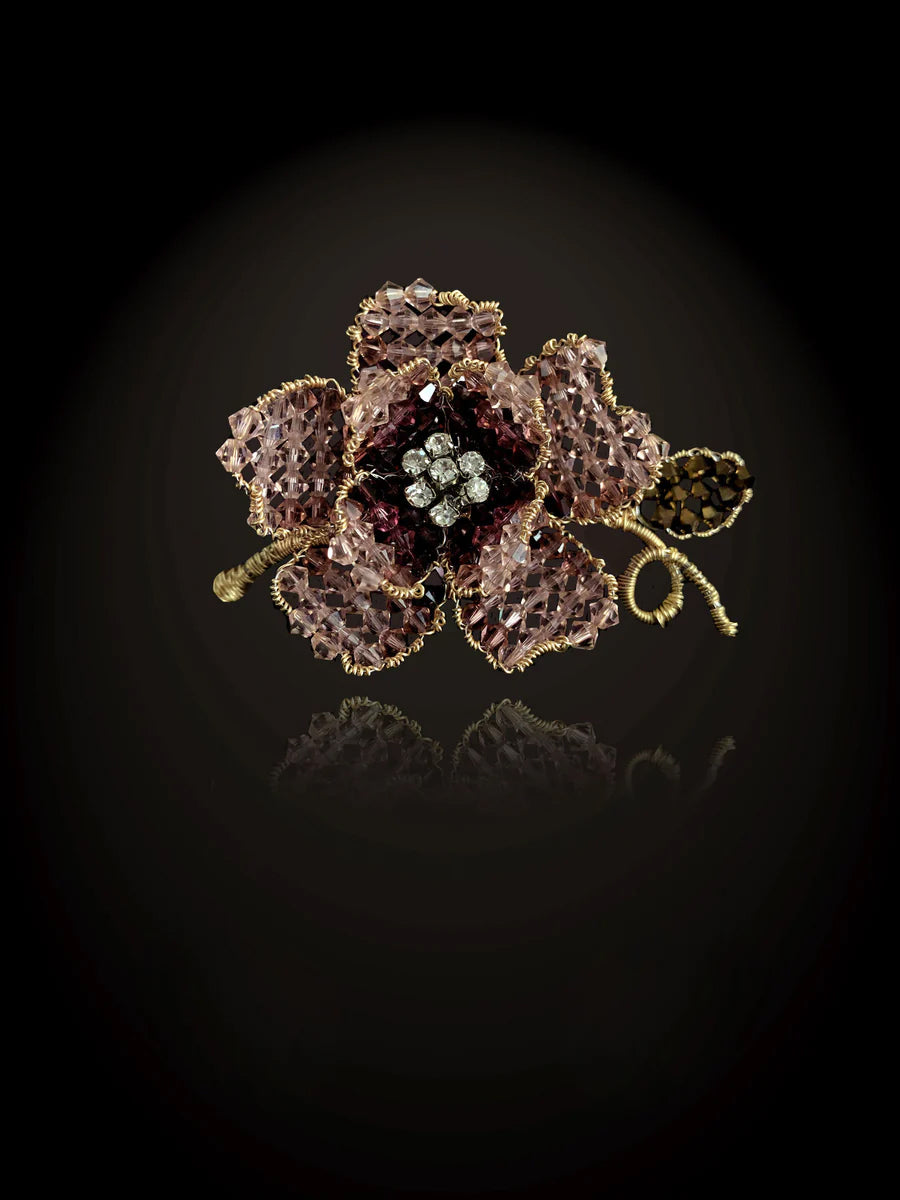 Classic Peony Brooch
