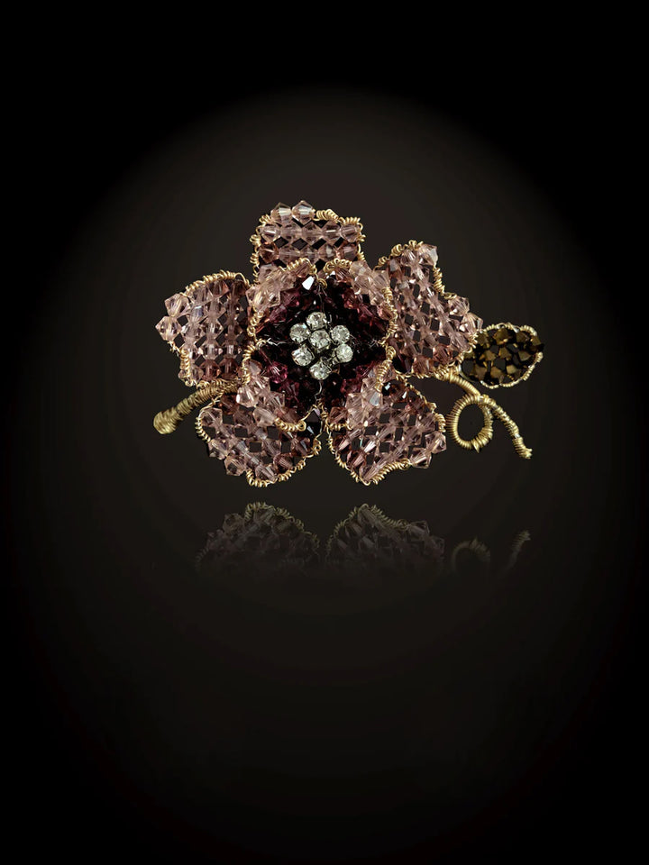 Classic Peony Brooch