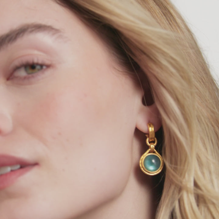 Solara Hoop & Charm Earrings