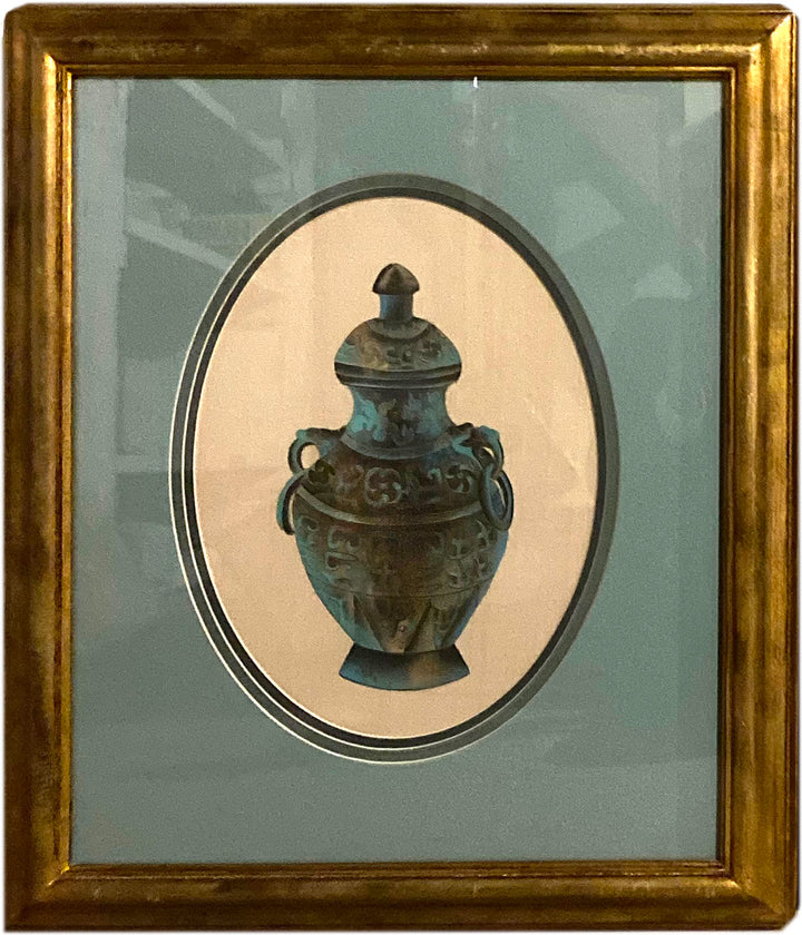 Pair of Watercolors on Silk