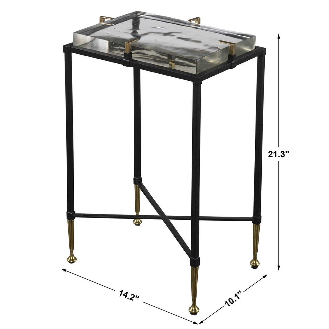 Ice Block Accent Table