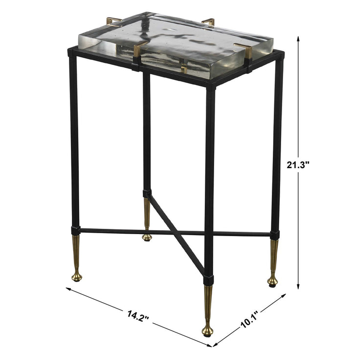 Ice Block Accent Table