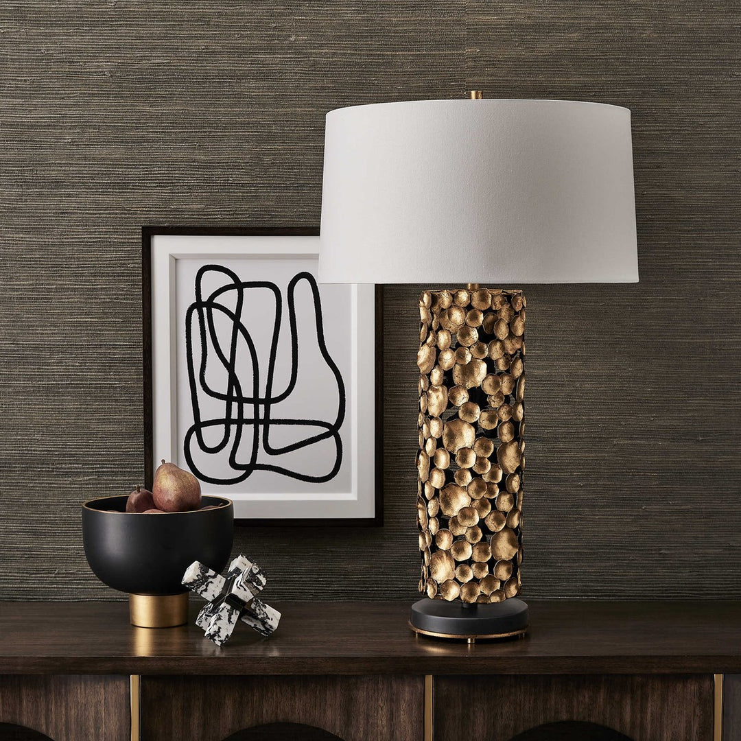Gilded Lotus Lamp