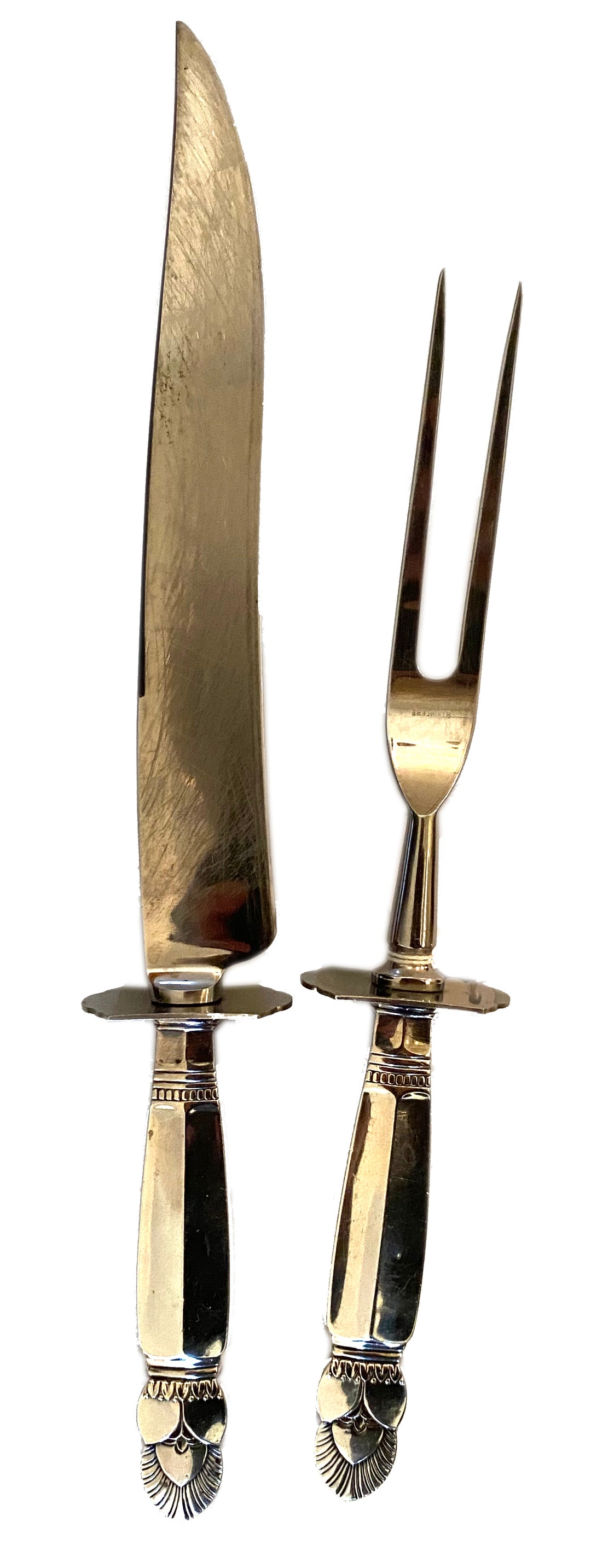 Vintage Princess Ingrid Sterling Silver Frank Whiting Carving Set