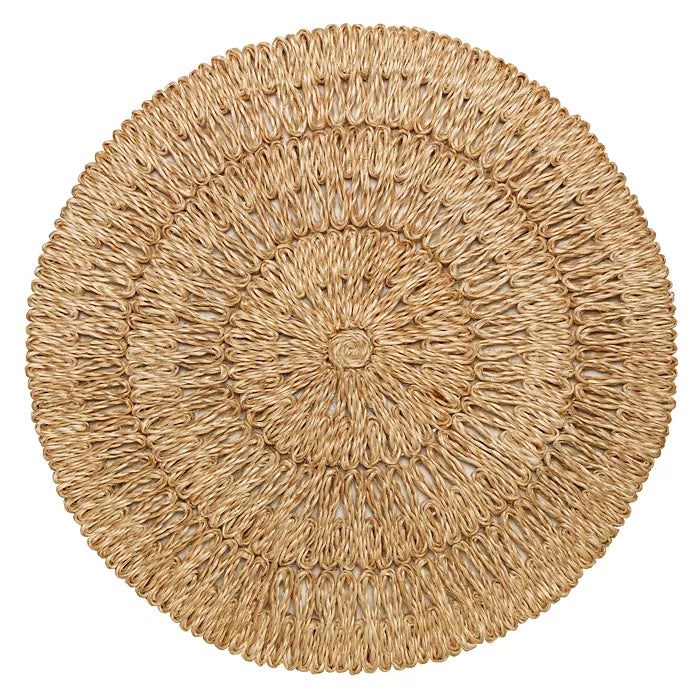 Round Straw Loop Placemat set/4