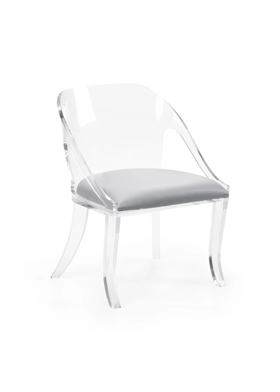 Acrylic Curved Back Chair