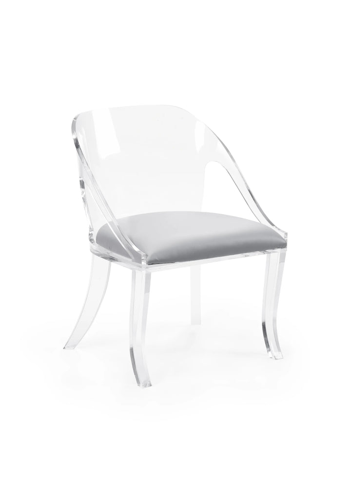 Acrylic Curved Back Chair