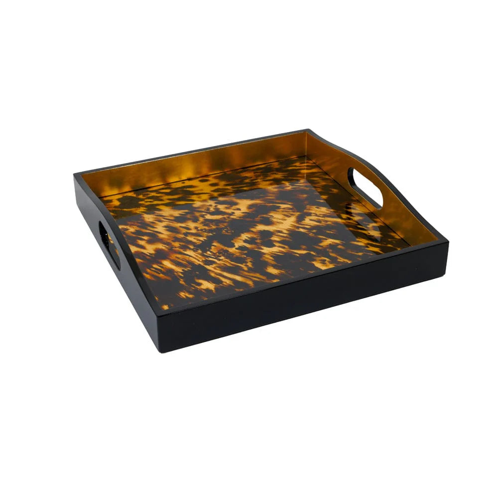 Tortoiseshell Lacquer Square Tray