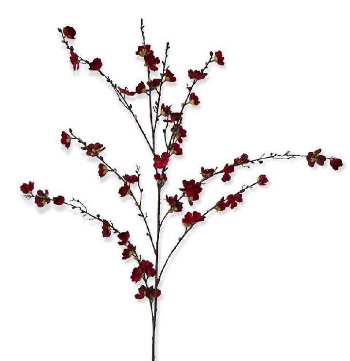50" Red Cherry Blossom Stem