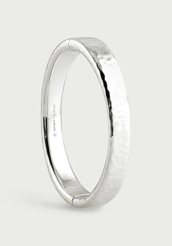 Farrier Wide Hinge Bangle Silver