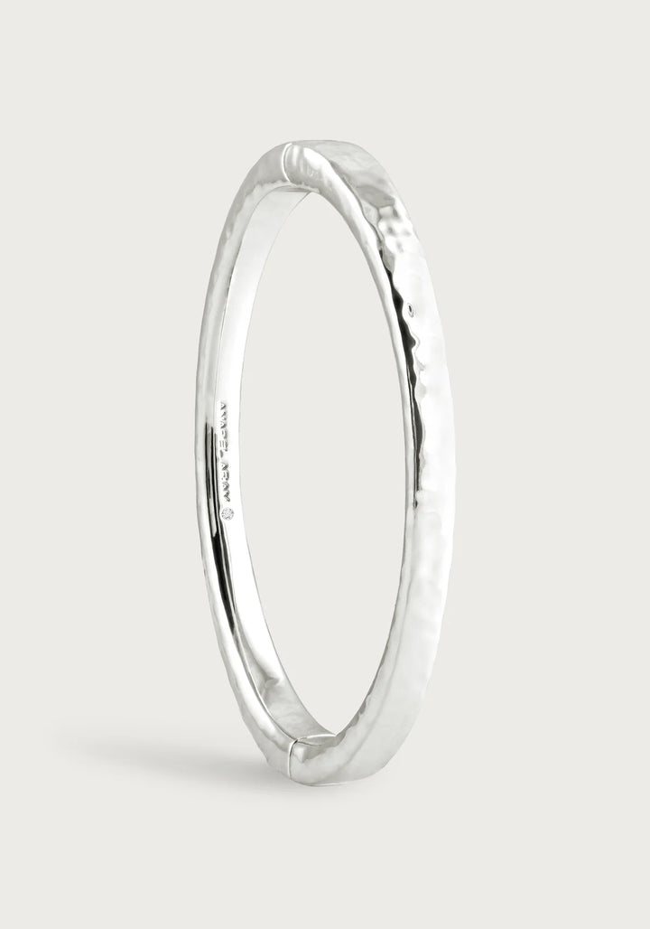 Farrier Hinged Bangle - Silver