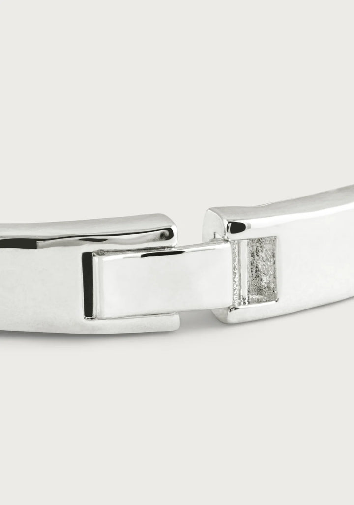 Farrier Hinged Bangle - Silver