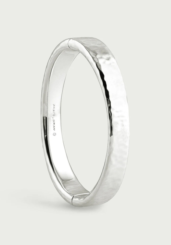 Farrier Hinged Bangle - Silver