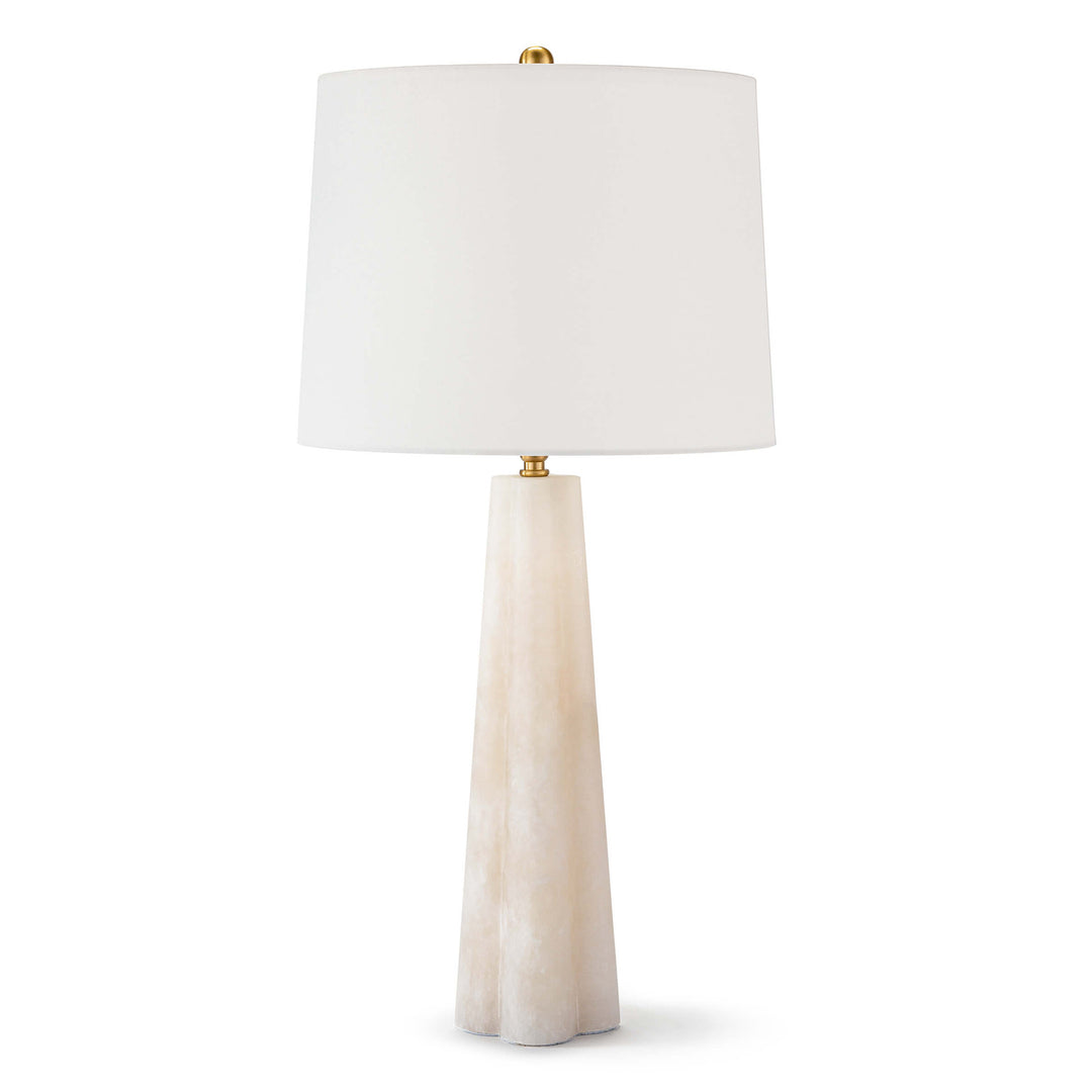 Quatrefoil Alabaster Table Lamp