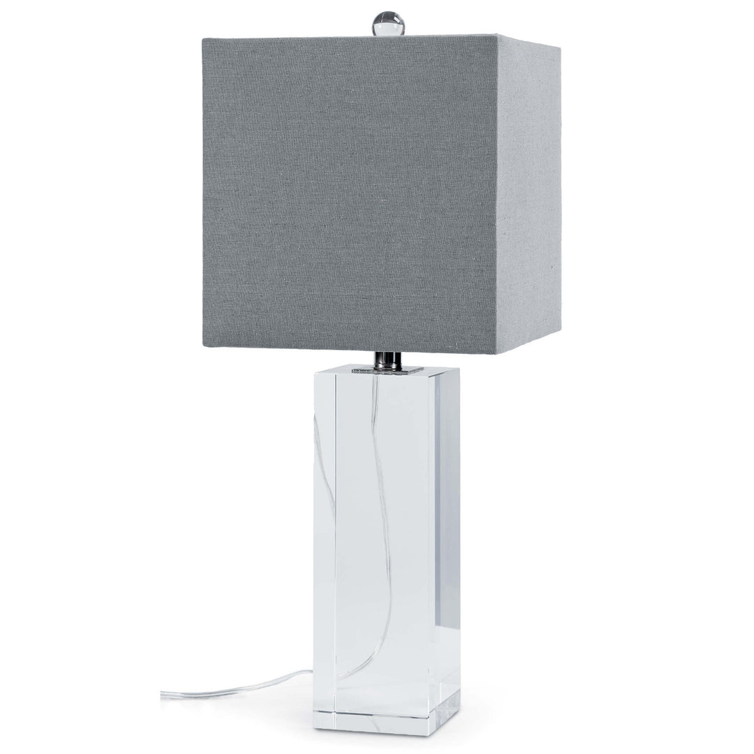 Crystal Column Table Lamp