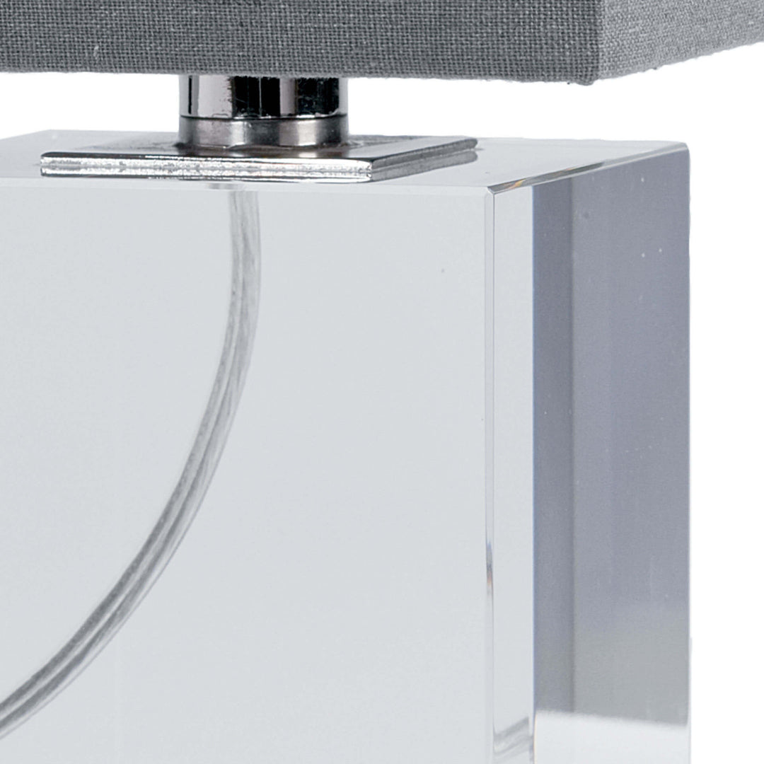 Crystal Column Table Lamp