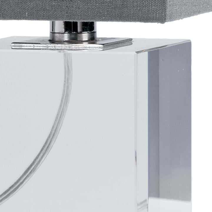 Crystal Column Table Lamp