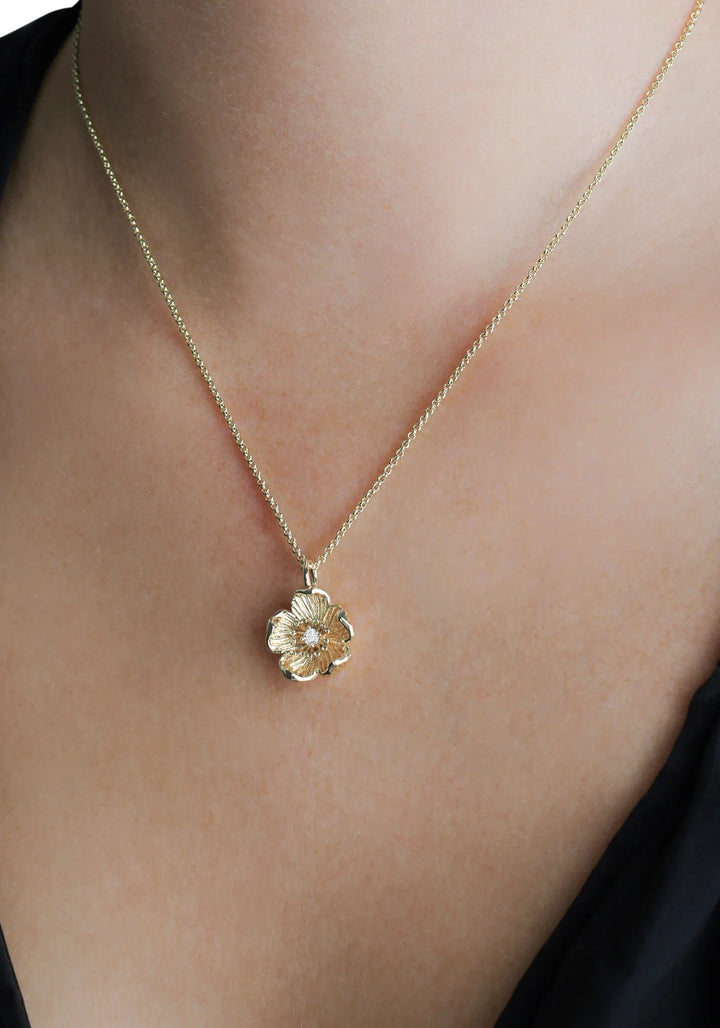 Wildflowers Gold Pendant Necklace