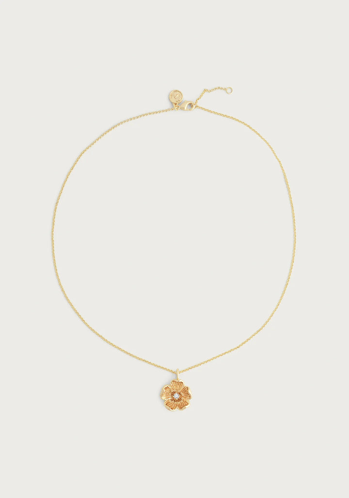 Wildflowers Gold Pendant Necklace