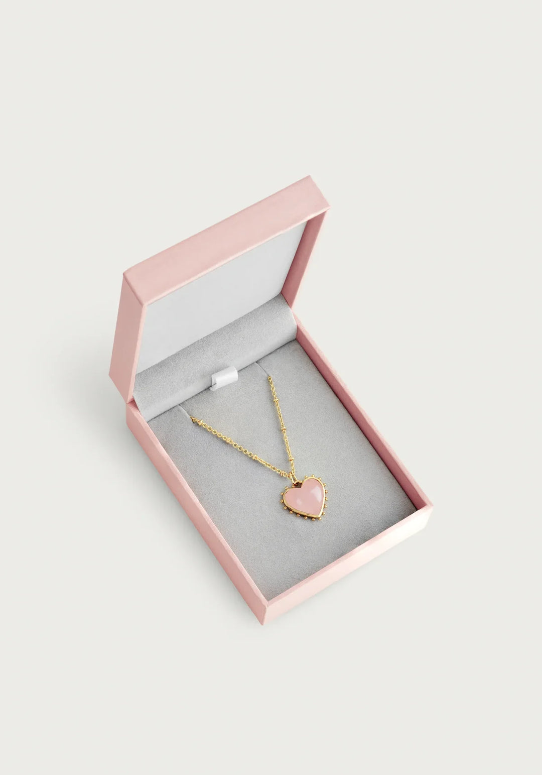 Heart with Stone Pendant Necklace