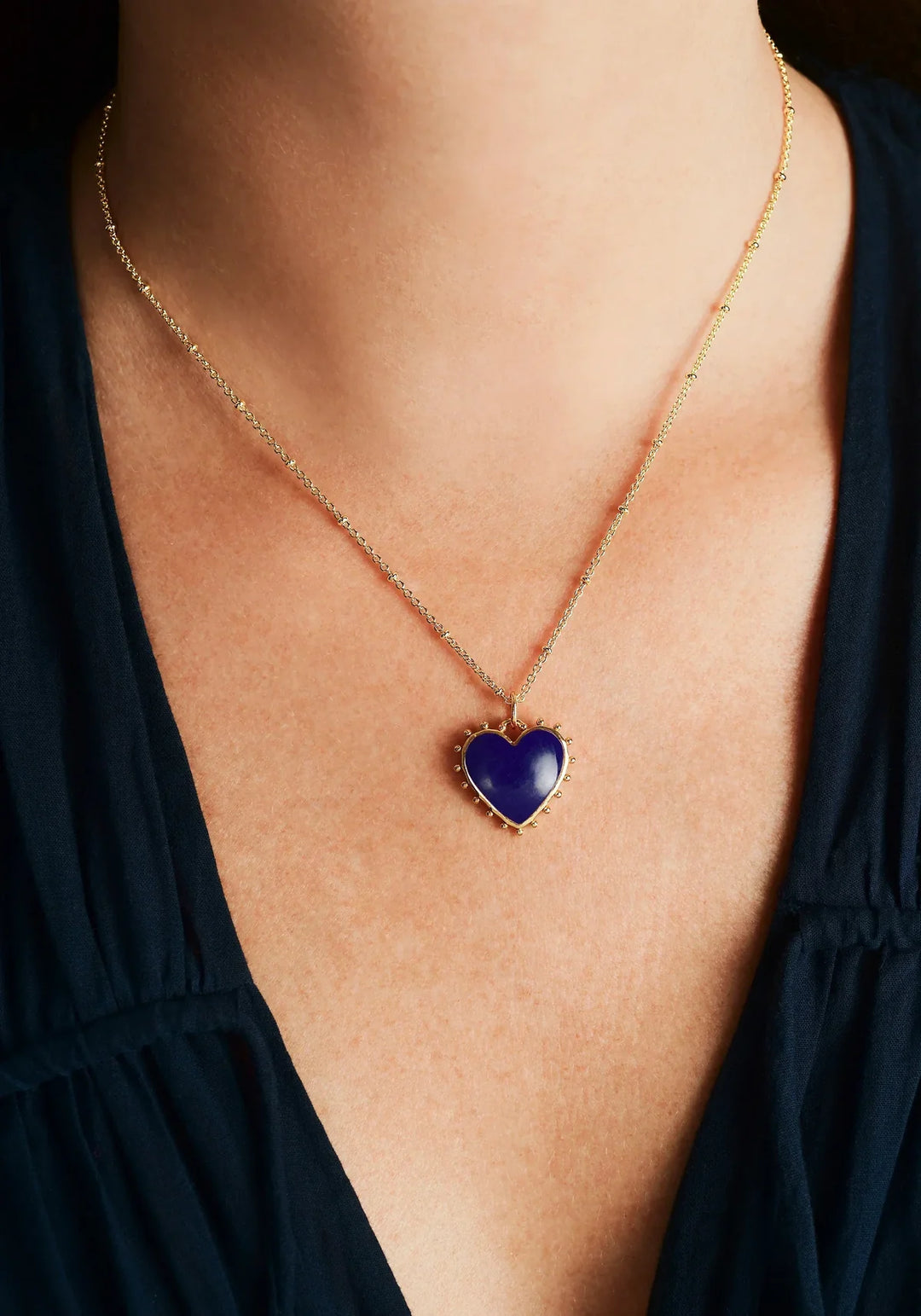 Heart with Stone Charm