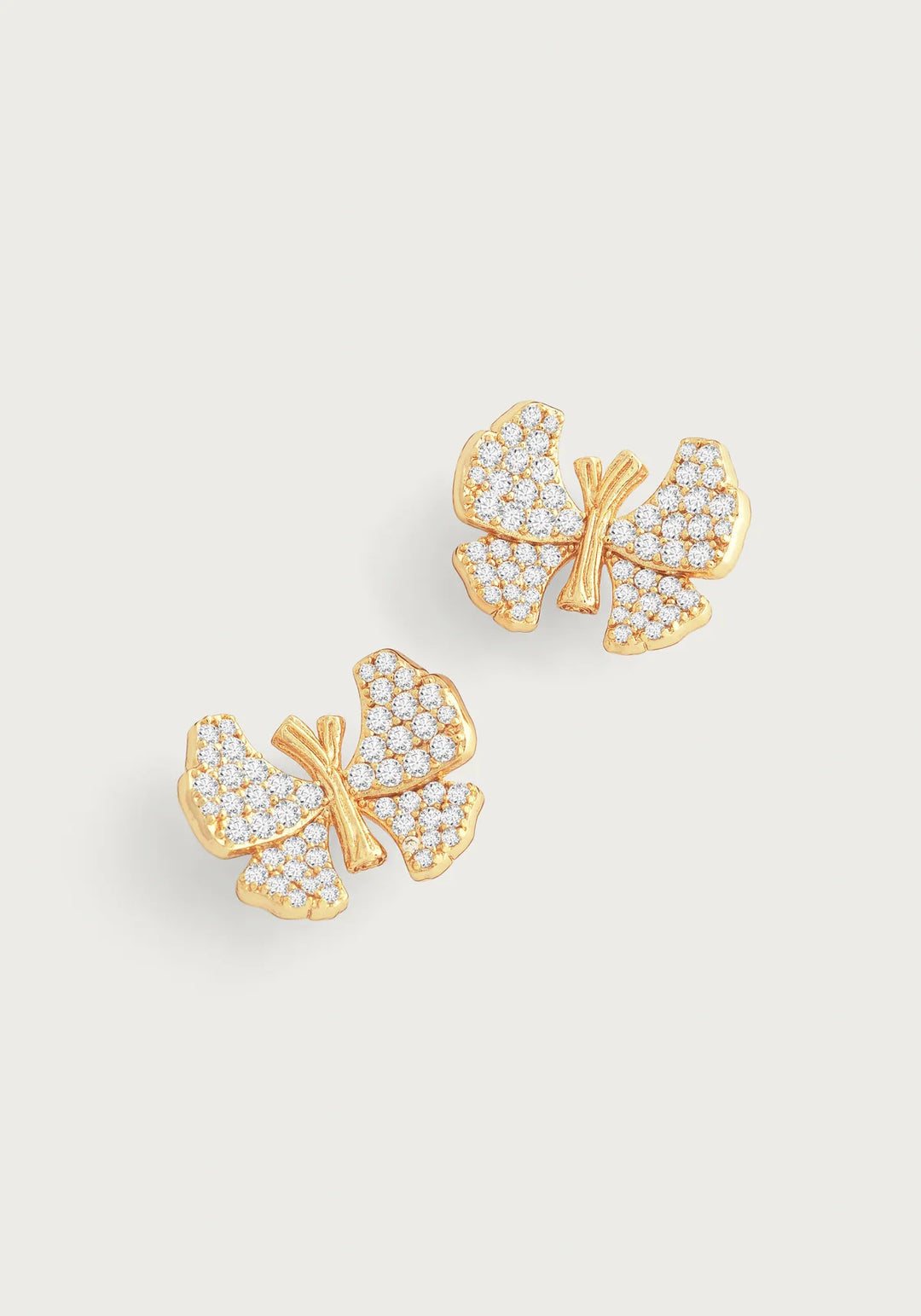 Butterfly Stud Pavé Earrings