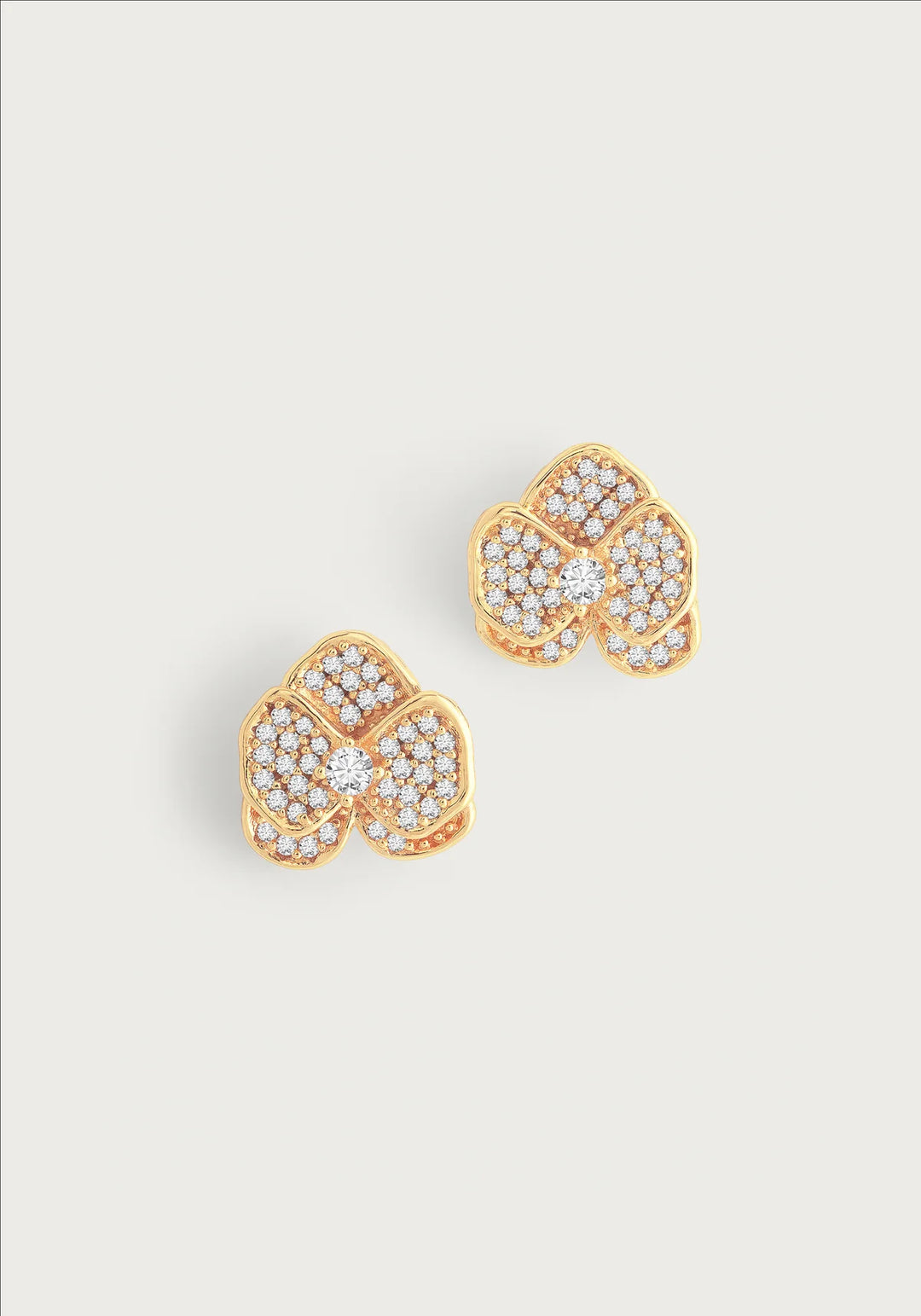 Orchid White Pave Studs