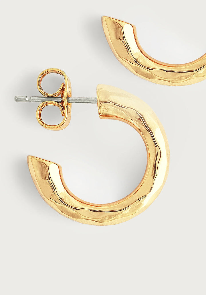 Farrier Huggie Hoop Earrings - Gold or Silver