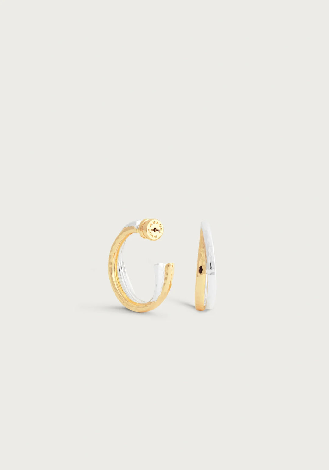 Farrier Mixed Metal Hoop Earrings