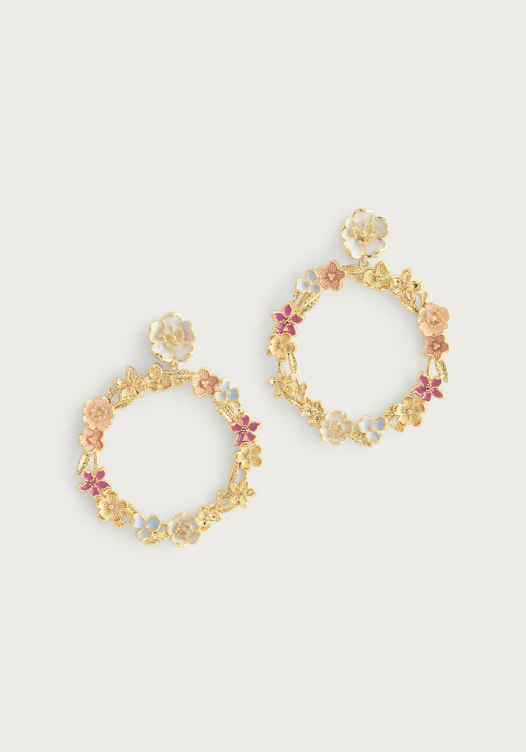 Wildflower Gathering Hoop Earrings