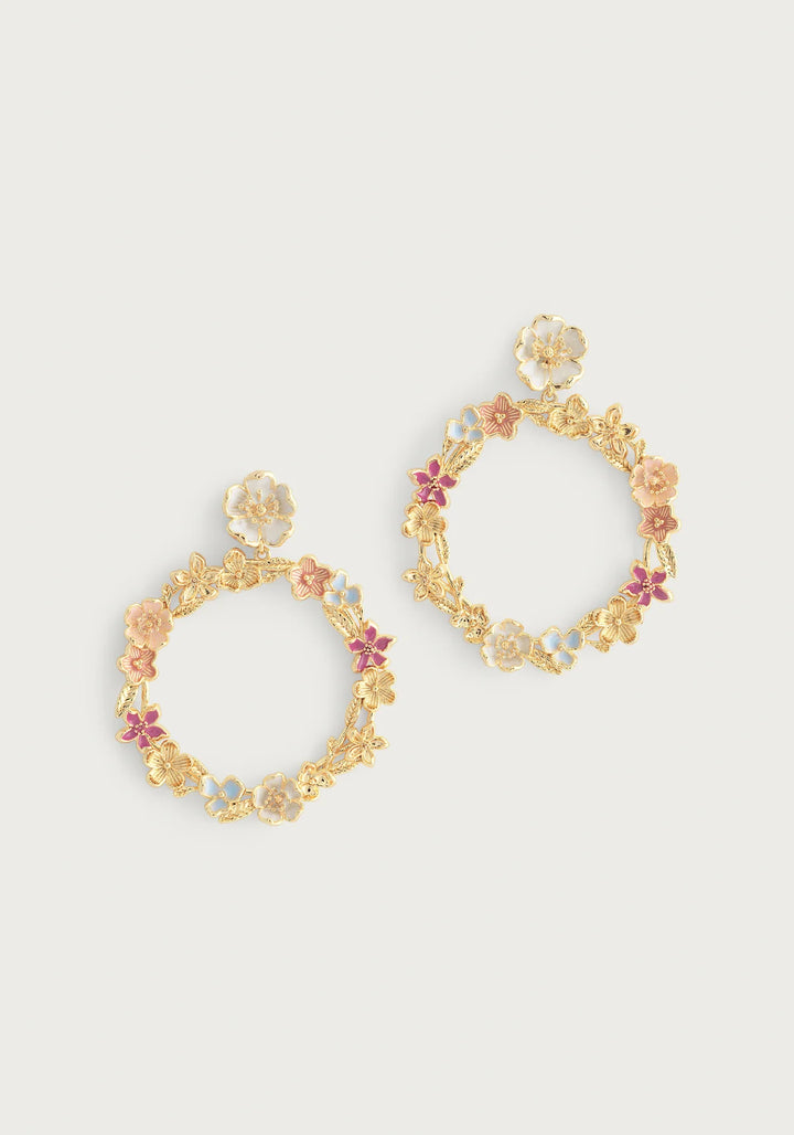 Wildflower Gathering Hoop Earrings