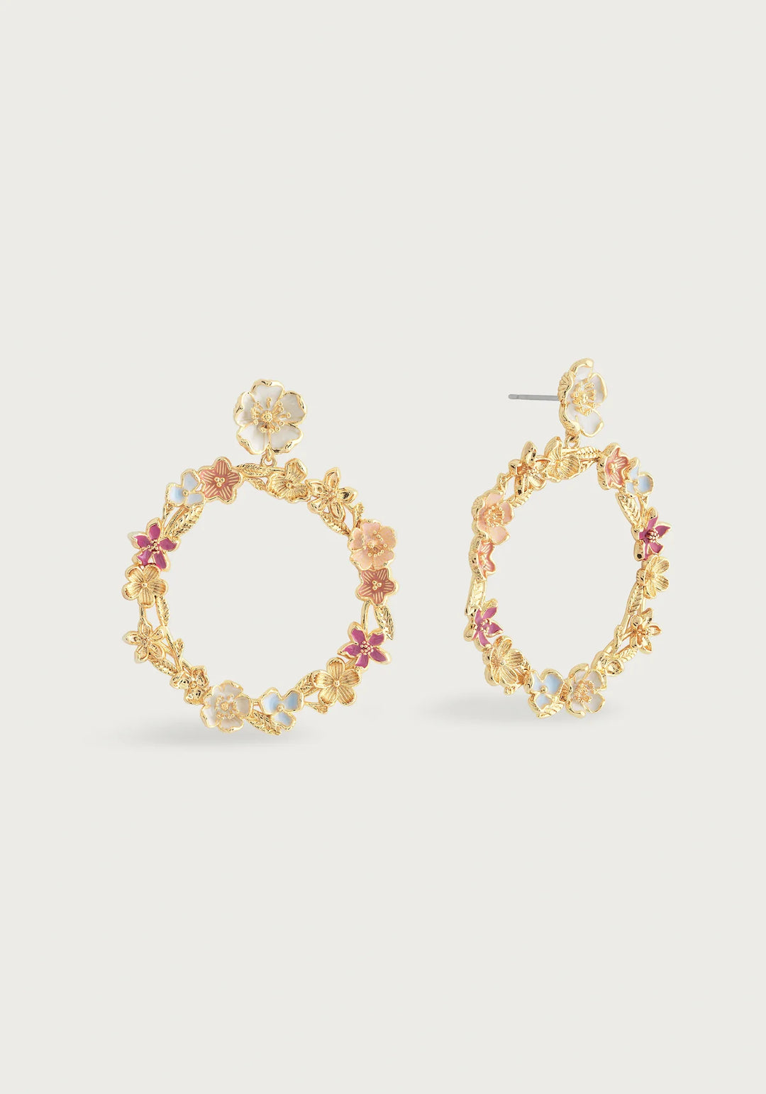 Wildflower Gathering Hoop Earrings