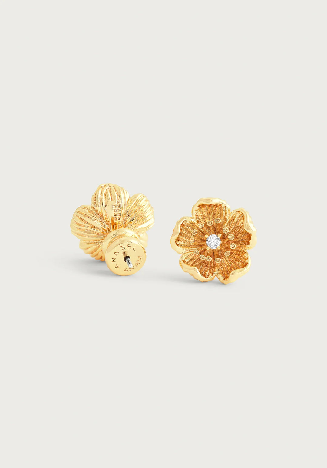 Wildflower Gold Stud Earrings