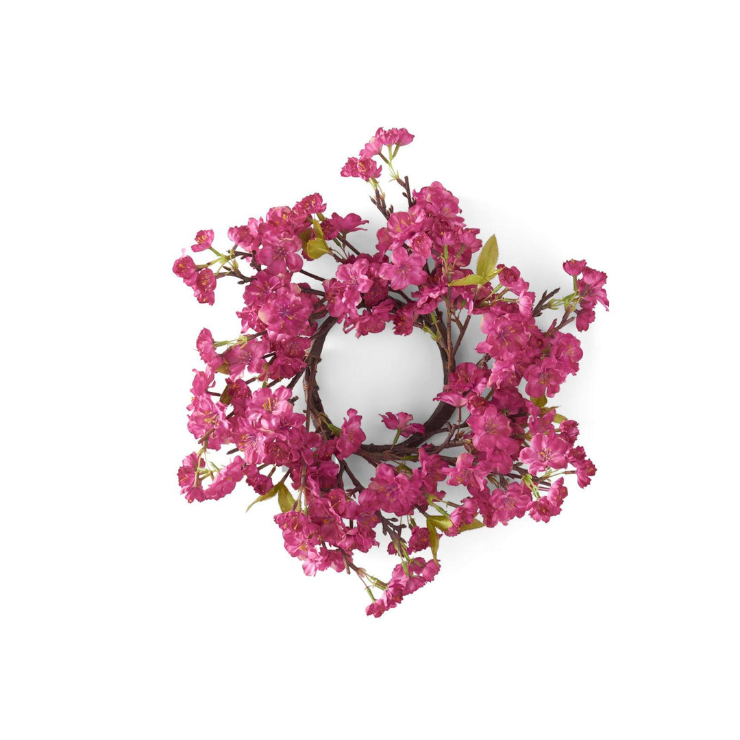 Fuchsia Cherry Blossom Candle Ring