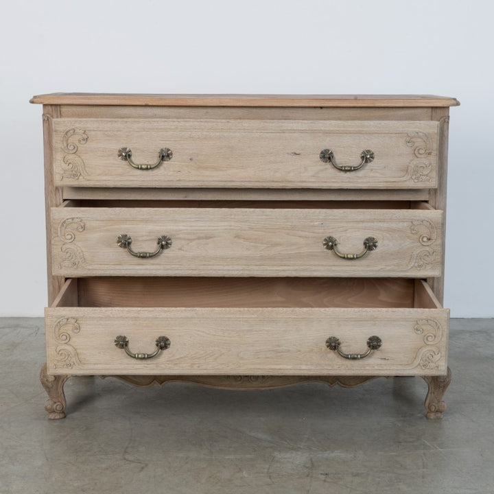 Bleached Oak Chest of Drawers