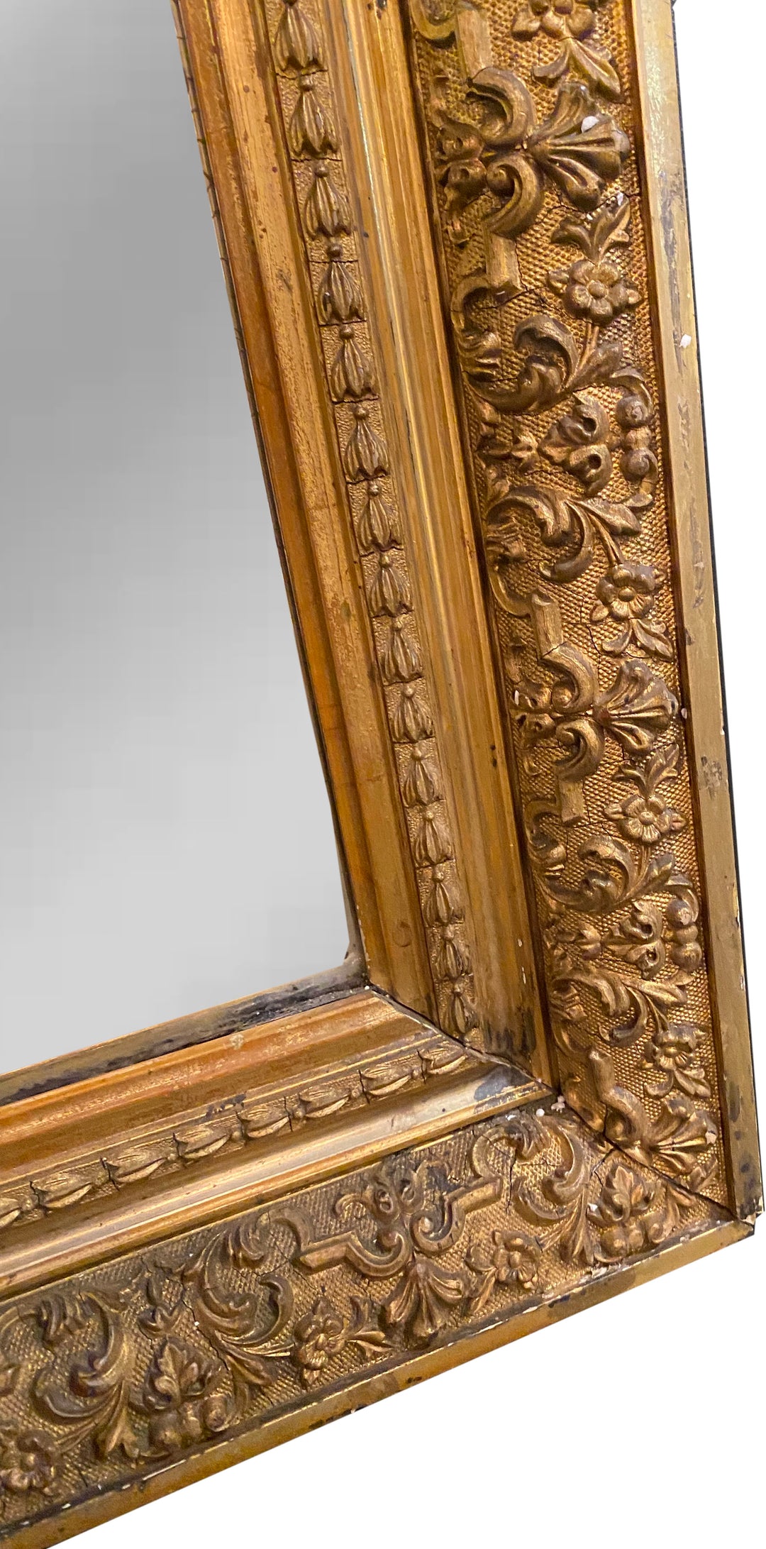 Large 19th Century Gilt Wood Mirror