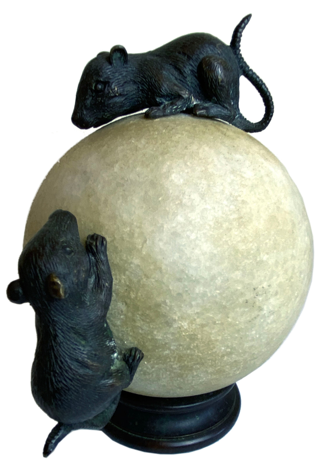 Bronze Mice on Sphere