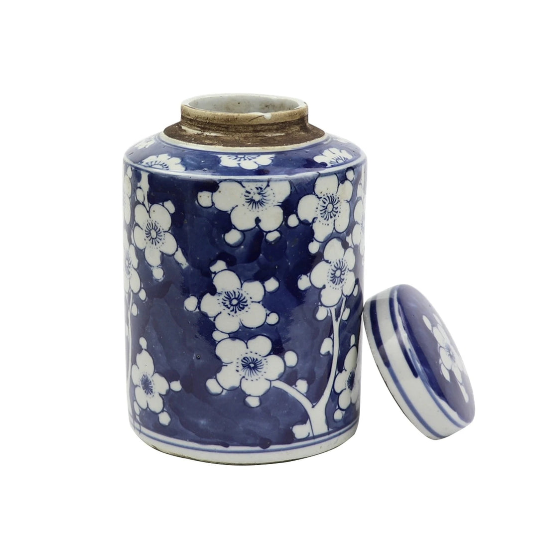 Blue & White Plum Blossom Tea Jar