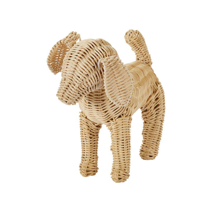 "Potcake" Wicker Dog