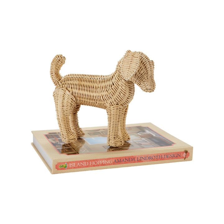 "Potcake" Wicker Dog